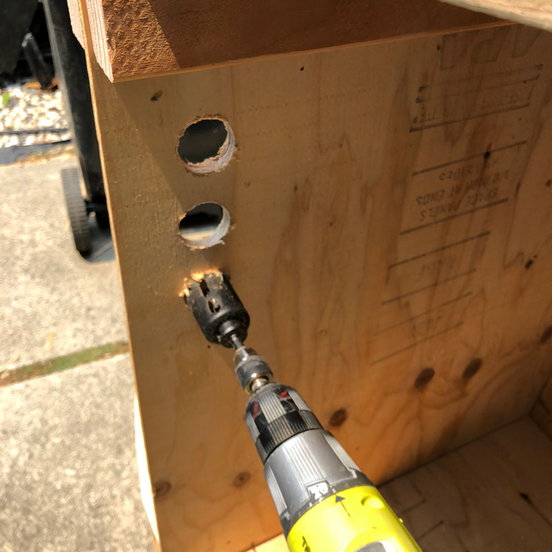 Drilling Holes For Air Flow